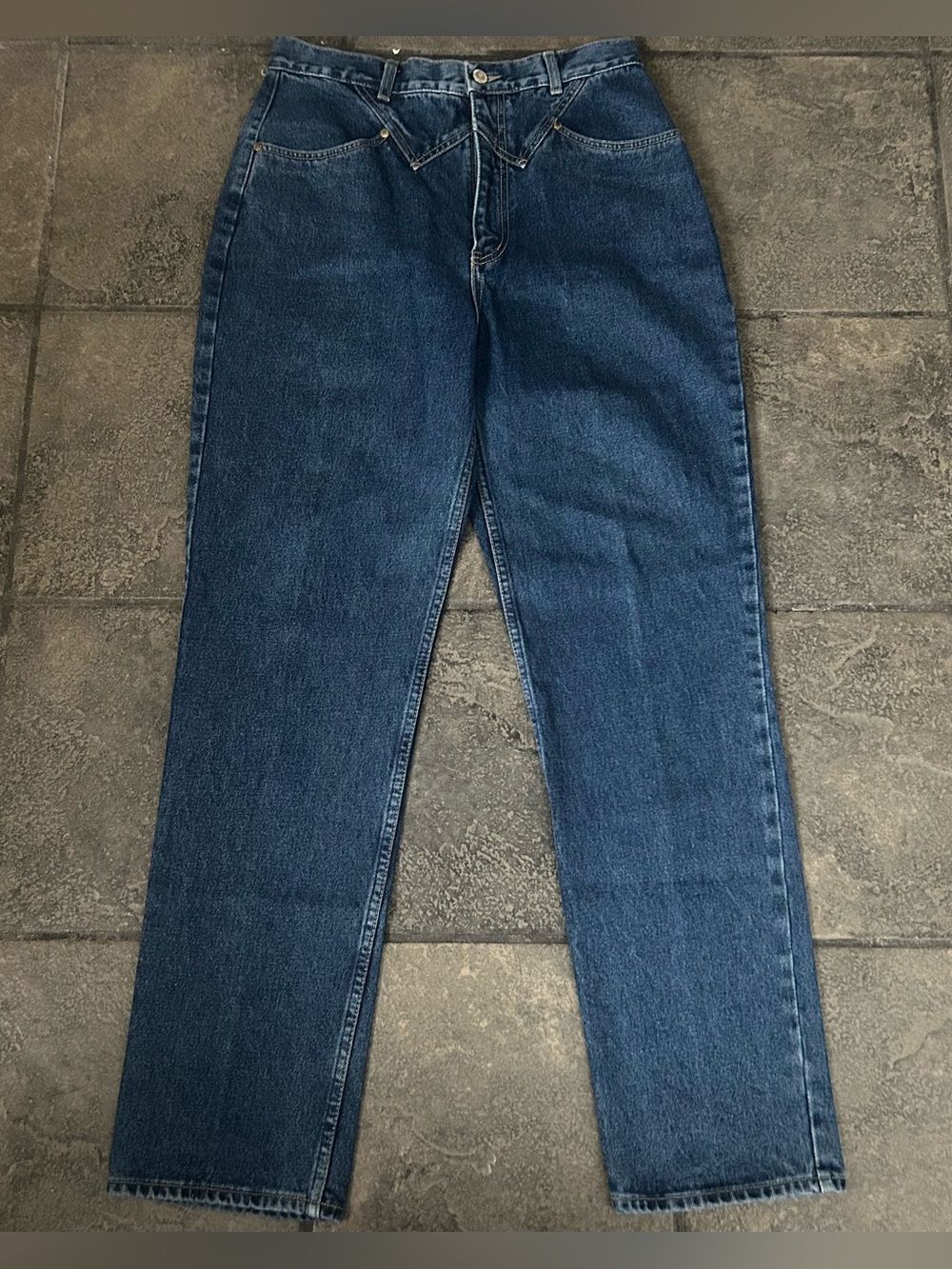 Vintage Lawman Western Jeans High Waist Denim Blue Women Size 11/12